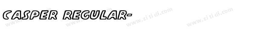 Casper Regular字体转换